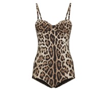 Badeanzug mit Leoparden-Print