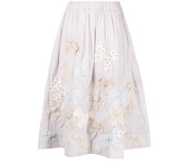 bow-detailing midi skirt
