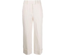 Cropped-Hose mit weitem Bein