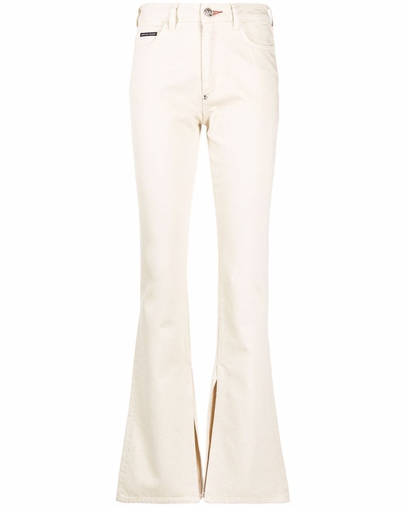 Philipp Plein Damen Schlagjeans mit hohem Bund