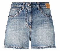 Jeans-Shorts mit Stern-Patch