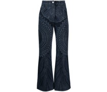 Jeans mit Paisley-Print