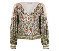 Júlia Bluse mit Blumen-Print