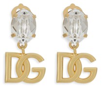 Ohrringe mit strassverziertem DG-Logo