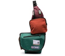 Schultertasche mit Reißverschlusstaschen