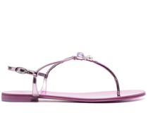 Sandalen mit Kristallen
