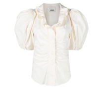 Bluse mit Rüschenkragen