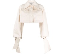 Klassische Cropped-Jeansjacke