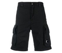 Cargo-Shorts mit Logo-Schild