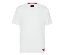 flocked-logo cotton T-shirt