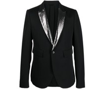 single-breasted long-sleeved blazer