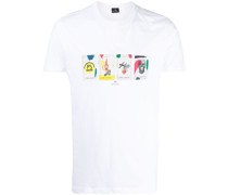 T-Shirt mit Tarotkarten-Print