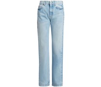 Straight-Leg-Jeans mit S-Wellen-Patch