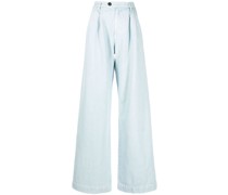 Weite High-Waist-Jeans