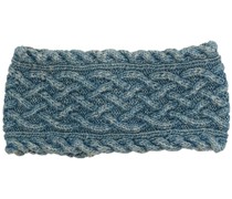 cable-knit button headband