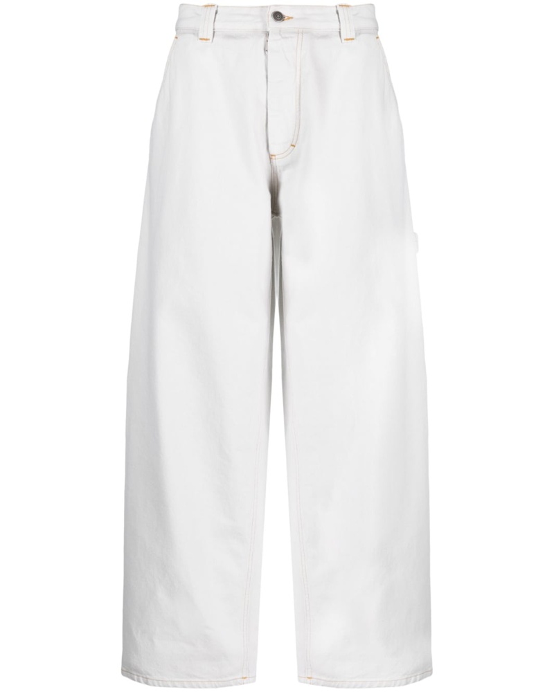 Maison Margiela Damen Halbhohe Wide-Leg-Jeans