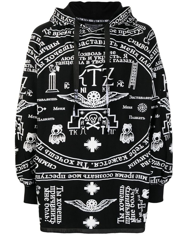 KTZ Damen Hoodie mit Kirchen-Print