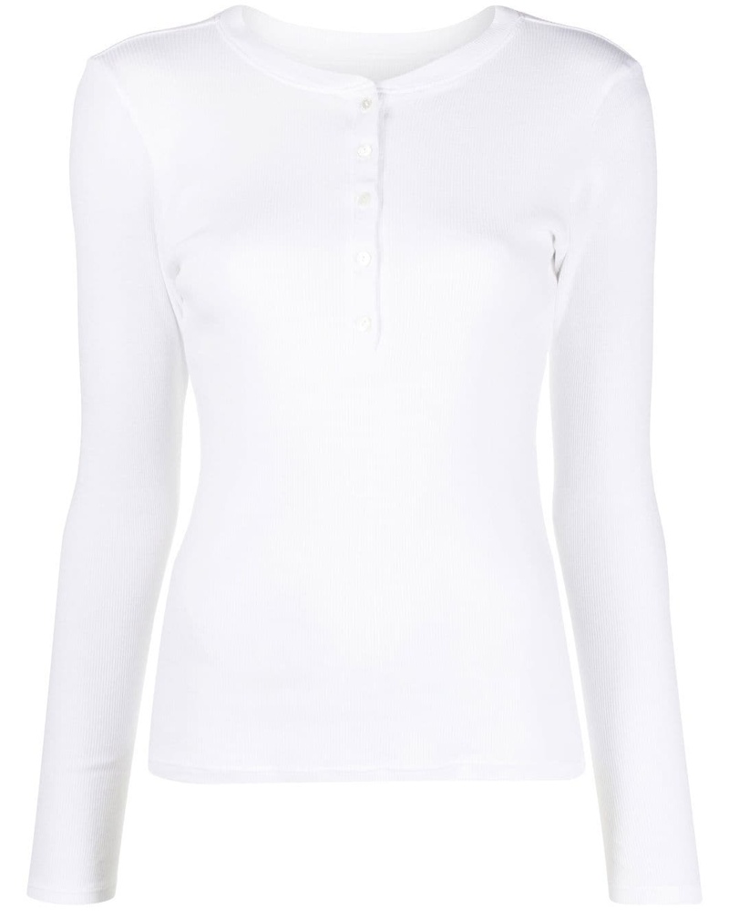 Nili Lotan Damen Langarmshirt mit Knöpfen