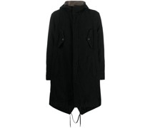 Kapuzenparka mit Ziernaht