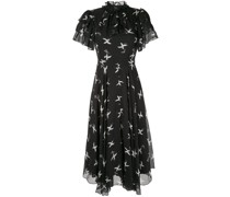 Kleid mit Vogel-Print