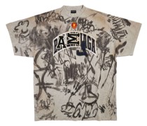 Skater T-Shirt mit Graffiti-Print