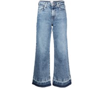 Halbhohe Straight-Leg-Jeans