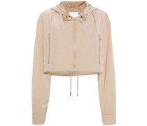 hooded cropped jacket