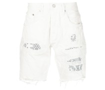 Jeansshorts im Patchwork-Design