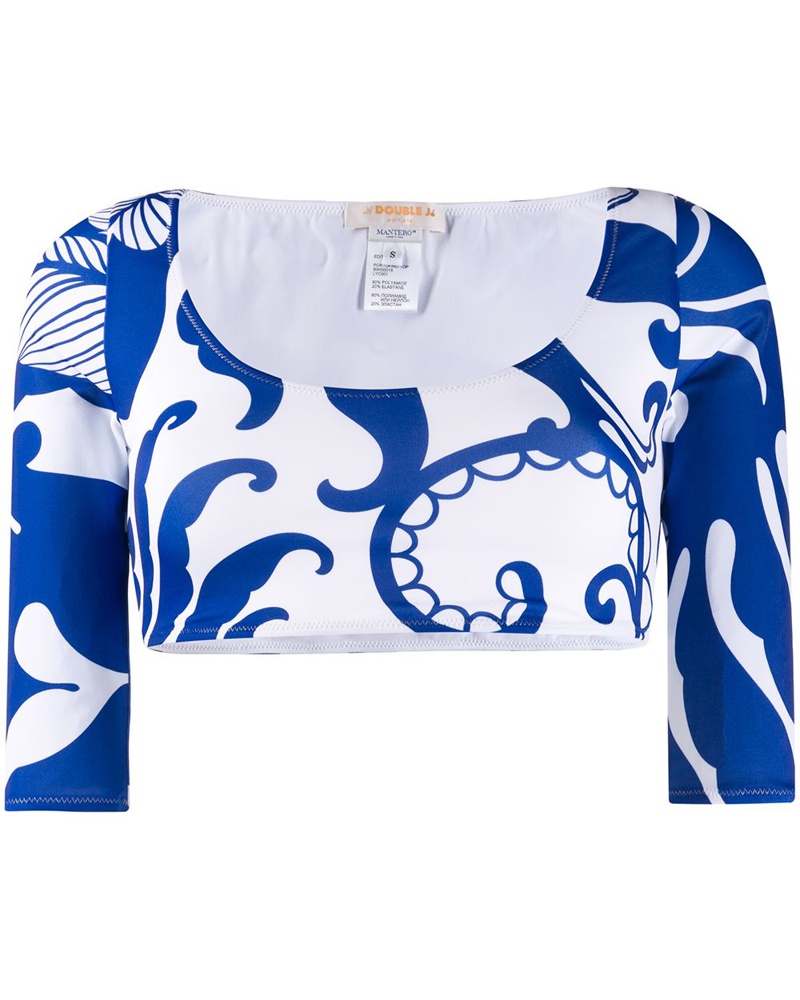 La DoubleJ Damen 'Portofino' Cropped-Oberteil