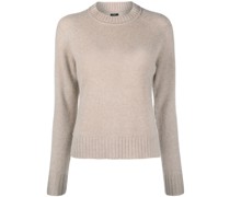 Kaschmirpullover mit Rundhalsausschnitt