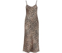 Camisole-Kleid mit Leoparden-Print