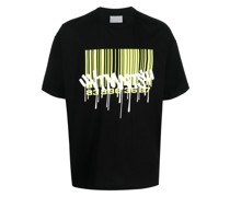 T-Shirt mit Barcode-Print