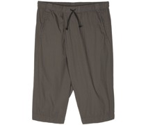 drop-crotch cotton shorts