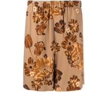 Bermudas mit Blumen-Print