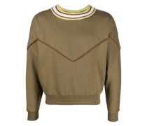 Cropped-Sweatshirt mit rundem Ausschnitt