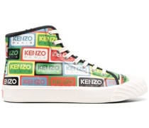 High-Top-Sneakers mit Logo-Print