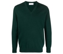 Kaschmirpullover mit V-Ausschnitt