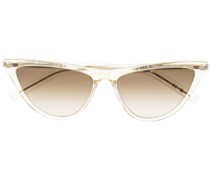Transparente Cat-Eye-Sonnenbrille