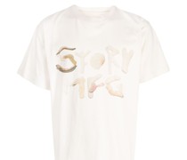 STORY mfg. organic cotton graphic-print short-sleeved T-shirt