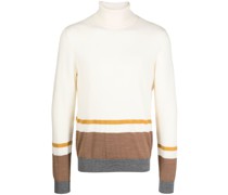 Fein gestrickter Pullover mit Streifen