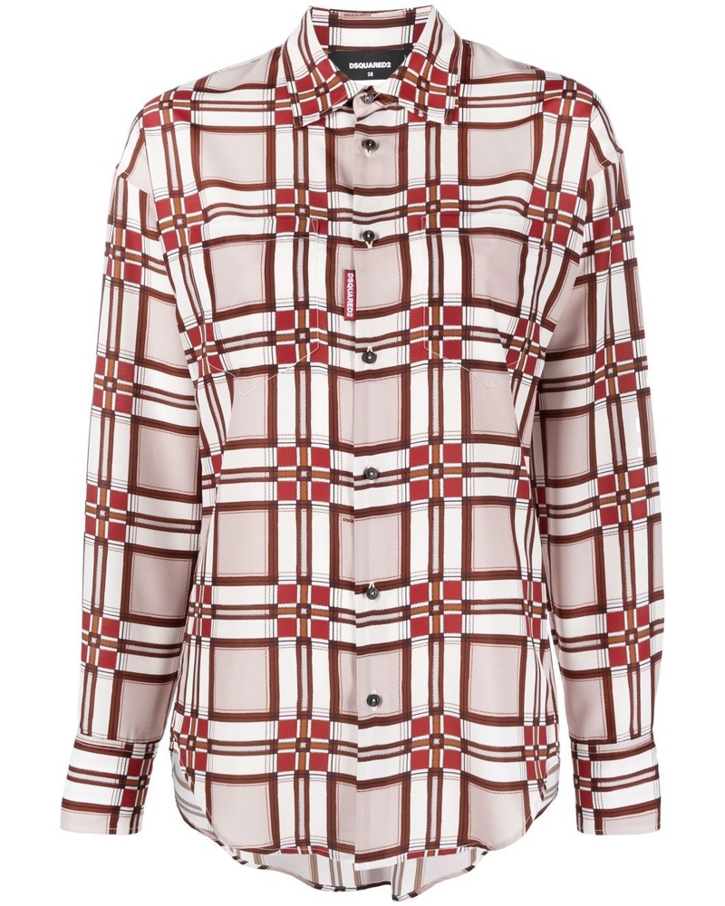 Dsquared2 Damen Hemd mit geometrischem Print