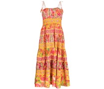 Midikleid mit Blumen-Print