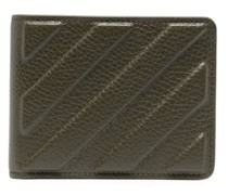 Portemonnaie mit diagonalen Streifen