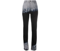 Jeans mit Batikmuster