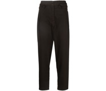 High-Waist-Hose mit geradem Bein