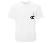 T-Shirt mit Augen-Stickerei