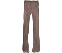 Bundfaltenhose mit geradem Bein