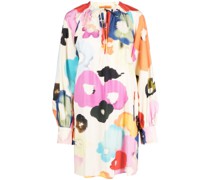 Minikleid mit Blumen-Print