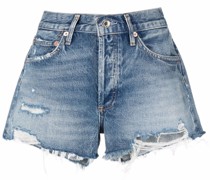 Jeans-Shorts im Distressed-Look