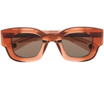 Sonnenbrille mit eckigem Gestell